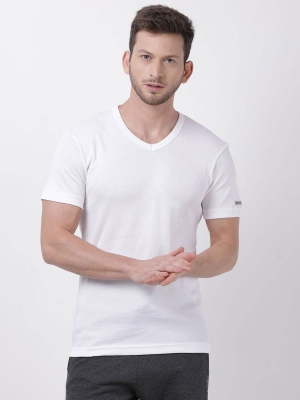 Macroman - Smart Bodyline V-Neck Undershirt MS302 - White